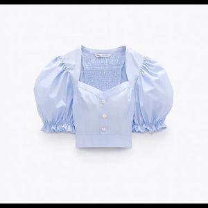 Zara Cropped Blouse. No refunds or returns :)